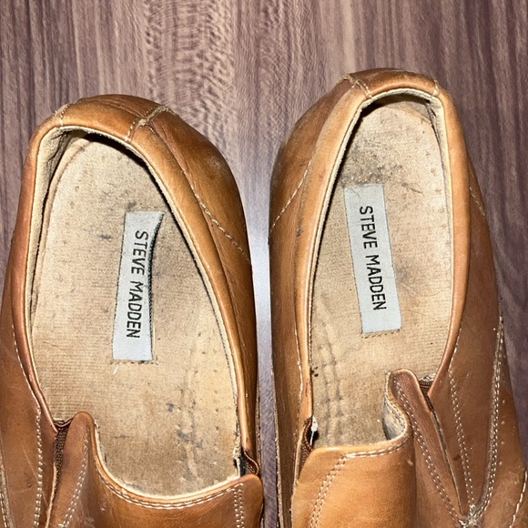 Men's Brown Leather Slip-On Shoes - Picture 11 of 12